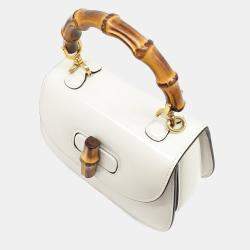 Gucci Cream Leather 1947 Mini Top Handle Bag