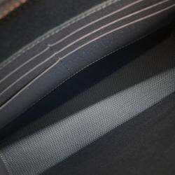 Gucci Grey Canvas GG Detail Clutch