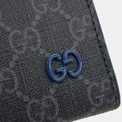 Gucci Grey Canvas GG Detail Clutch