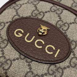 Gucci Beige Brown Coated Canvas Neo Vintage Mini Bag