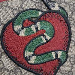 Gucci Brown Coated Canvas Pouch Bag