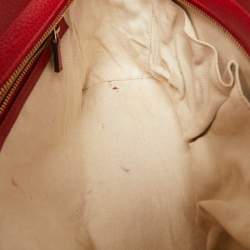 Gucci Red Leather Mini Swing Tote