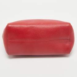 Gucci Red Leather Mini Swing Tote
