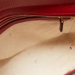 Gucci Red Leather Mini Swing Tote