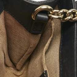 Gucci Navy Blue MIcroguccissima Leather Mini Emily Crossbody Bag
