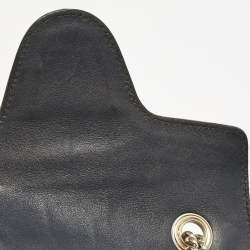 Gucci Navy Blue MIcroguccissima Leather Mini Emily Crossbody Bag