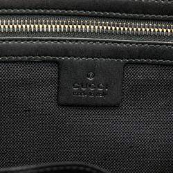 Gucci Black Large GG Supreme Web Tote
