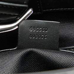 Gucci Black Large GG Supreme Web Tote
