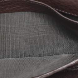 Gucci Brown Leather Horsebit Web Continental Wallet