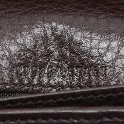 Gucci Brown Leather Horsebit Web Continental Wallet