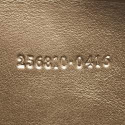 Gucci Gold Guccissima Leather Zip Coin Purse