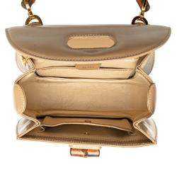 Gucci Brown Calfskin Bamboo Night