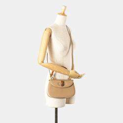 Gucci Brown Calfskin Bamboo Night