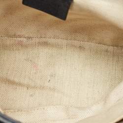 Gucci Pink/Navy Blue Diagonal Matelassé GG Canvas Mini GG Marmont Top Handle Bag
