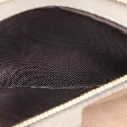 Gucci White Leather Small Web Chain Sylvie Flap Shoulder Bag
