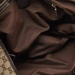 Gucci Beige/Brown GG Canvas and Leather Pelham Shoulder Bag