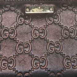 Gucci Black Guccissima Leather Zip Around Wallet
