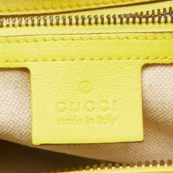 Gucci Yellow Ombre Patent Leather Medium Bright Bit Tote