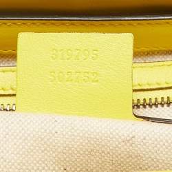 Gucci Yellow Ombre Patent Leather Medium Bright Bit Tote