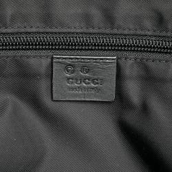 Gucci Black Techno Canvas Web Satchel