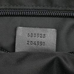 Gucci Black Techno Canvas Web Satchel