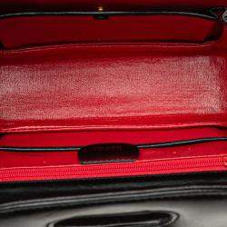 Gucci Black Calfskin Bamboo Night