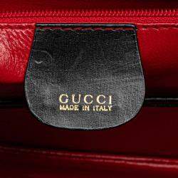 Gucci Black Calfskin Bamboo Night