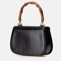 Gucci Black Calfskin Bamboo Night