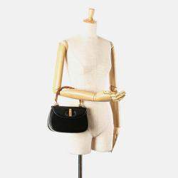 Gucci Black Calfskin Bamboo Night
