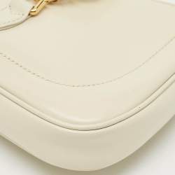Gucci Off White Leather Mini 1961 Jackie Shoulder Bag