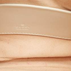 Gucci Off White Leather Mini 1961 Jackie Shoulder Bag