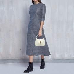 Gucci Off White Leather Mini 1961 Jackie Shoulder Bag