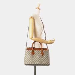 Gucci Beige GG Supreme Linea A Satchel