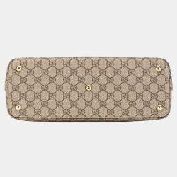 Gucci Beige GG Supreme Linea A Satchel