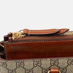 Gucci Beige GG Supreme Linea A Satchel