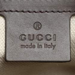 Gucci Beige/Brown GG Canvas and Leather Medium Vintage Web Boston Bag