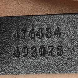 Pre Owned Gucci Black Matelasse Leather GG Marmont Belt Bag