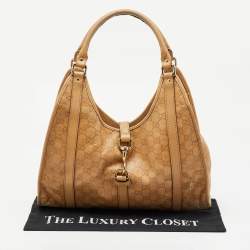 Gucci Beige Guccissima Leather Bardot Joy Tote