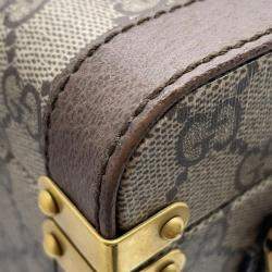 Gucci Beige/Brown GG Supreme Canvas Beauty Case