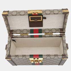 Gucci Beige/Brown GG Supreme Canvas Beauty Case