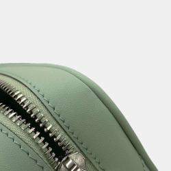 Gucci Paille Green GG Supreme Canvas Leather Ophidia Mini Shoulder Bag