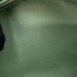 Gucci Paille Green GG Supreme Canvas Leather Ophidia Mini Shoulder Bag