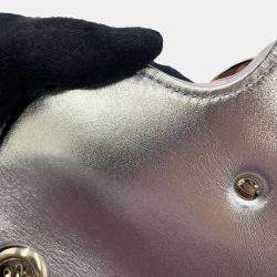 Gucci Pink Leather GG Marmont Quilted Mini Shoulder Bag
