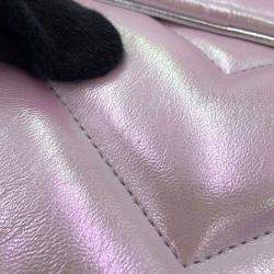 Gucci Pink Leather GG Marmont Quilted Mini Shoulder Bag