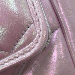 Gucci Pink Leather GG Marmont Quilted Mini Shoulder Bag