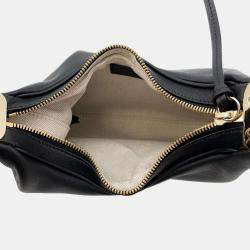 Gucci Black Leather Attache Small Shoulder Bag