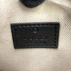 Gucci Black Leather Attache Small Shoulder Bag