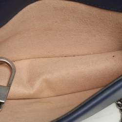 Gucci Blue Velvet and Leather Super Mini Dionysus Chain Bag