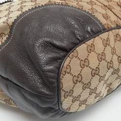Gucci Beige/Brown GG Canvas and Leather Tribeca Tote