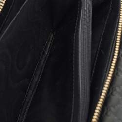 Gucci Black Mirco Guccissima Leather Flap Continental Wallet